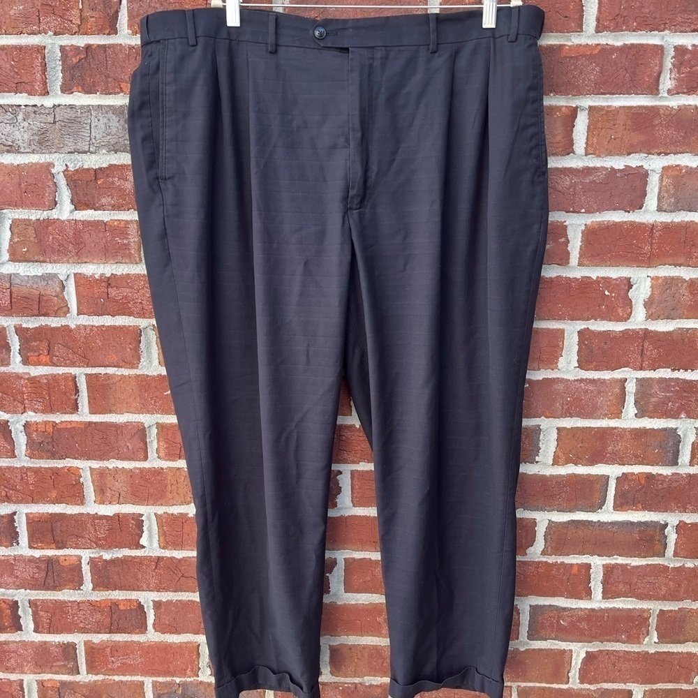 Roundtree and Yorke Black TravelSmart Dress Pants- 46x29